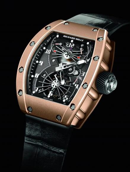 Review Replica Richard Mille RM 021 Aerodyne Red gold Watch - Click Image to Close